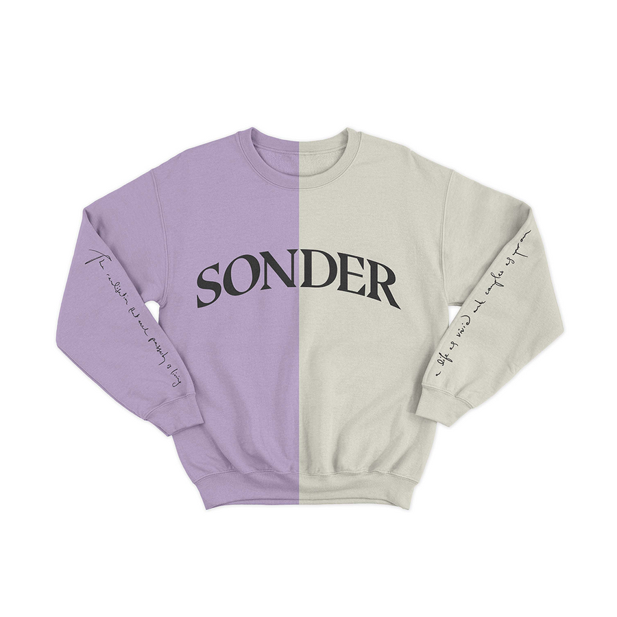 Sonder Crewneck - Lilac & Natural